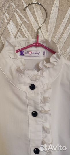 Блузка для девочки в школу 146