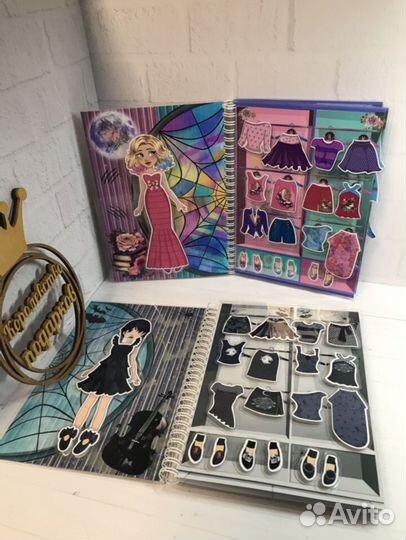 Куколки Венсдей и Энид на липучках. Заказ Ольги