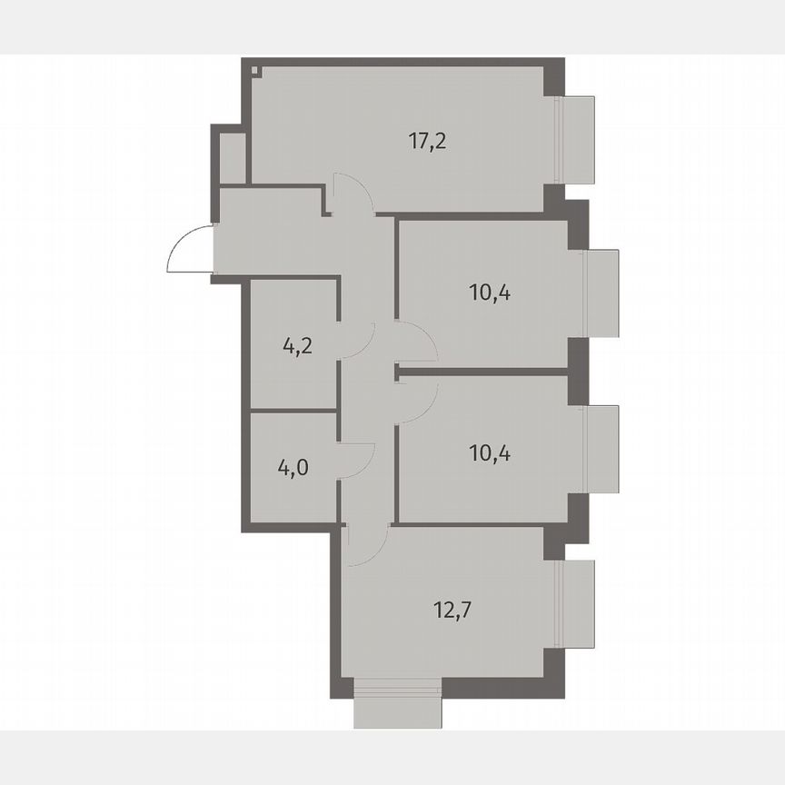 3-к. квартира, 69,8 м², 5/8 эт.