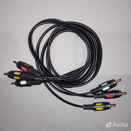 Кабель 3 RCA (тюльпаны) (1.5 метра)