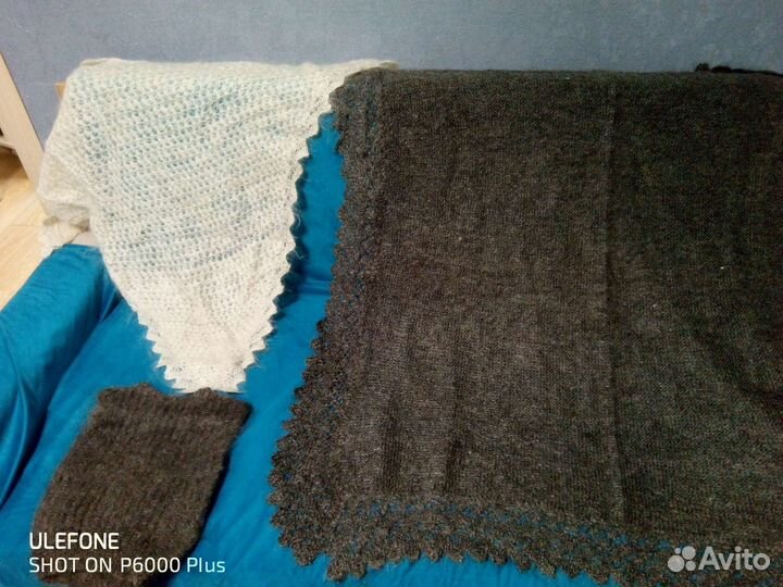 Пуховый платок паутинка