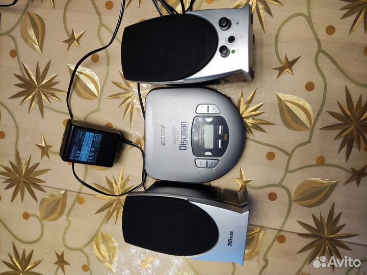 Sony Diskman D-365 c колонками и дисками