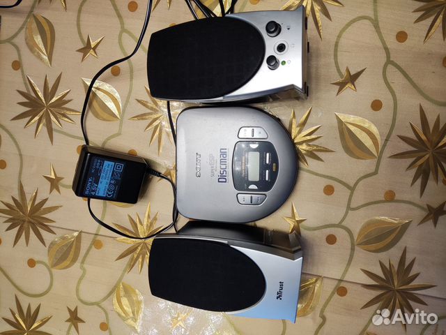 Sony Diskman D-365 c колонками и дисками