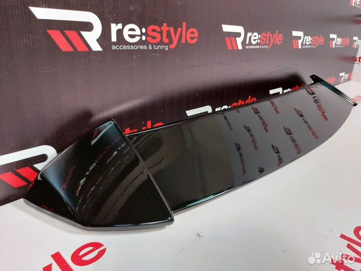 Спойлер Honda Fit 2014-2020 Узкий Черный