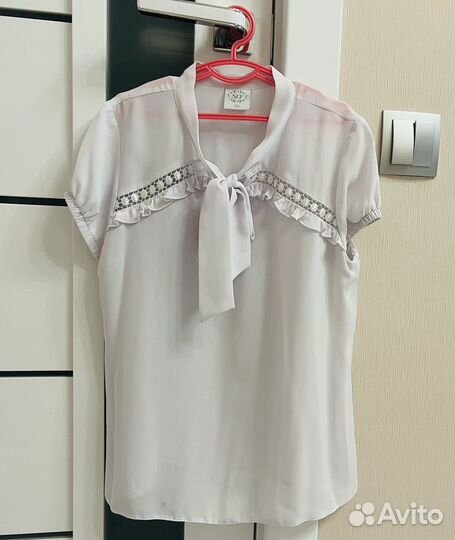 Блузка белая школьная для девочки