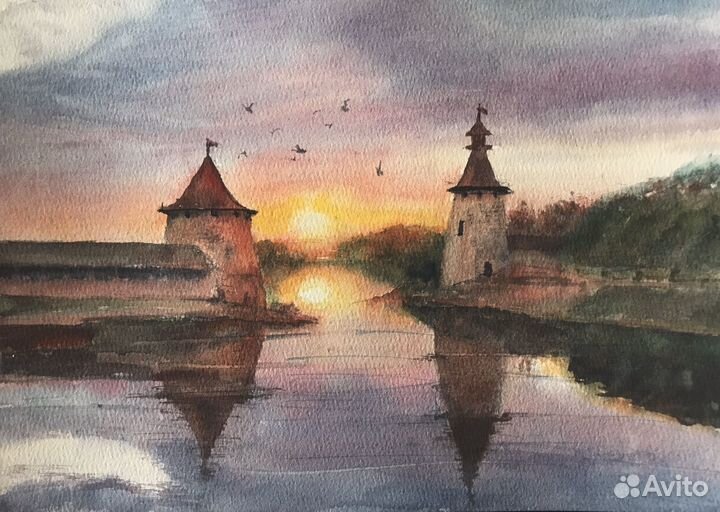 Картина акварель