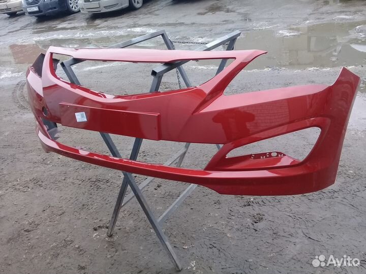 Бампер Хендай Солярис с 2014. Замена