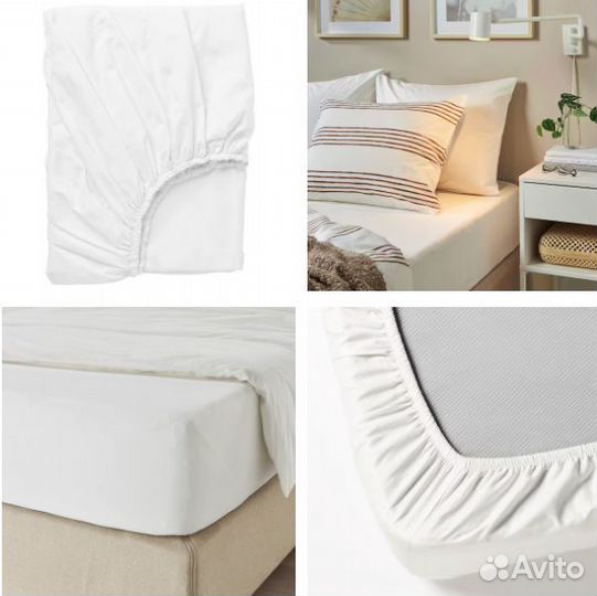 Икеа Простыня на резинке 80, 90, 140, 160, 180