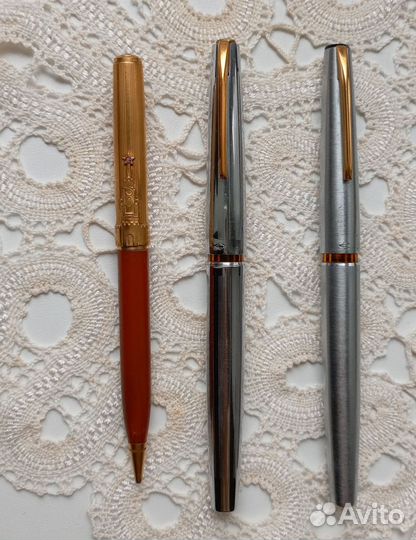 Ручки с золотыми перьями и карандаш СССР