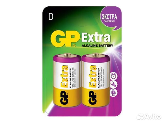 Батарейка GP extra D 2шт