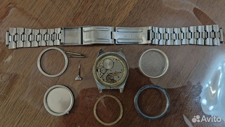 Часы Ракета Rolex/ черные+браслет нерж.СССР