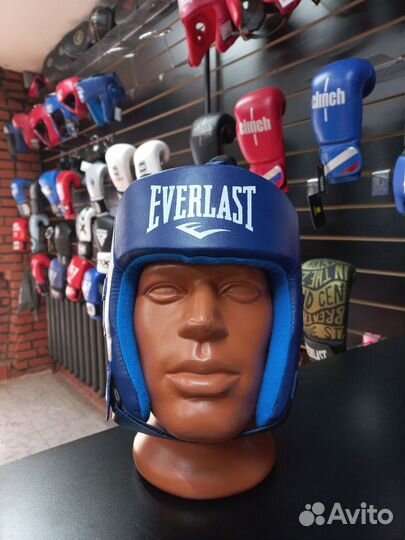 Боксерский шлем Everlast Blue