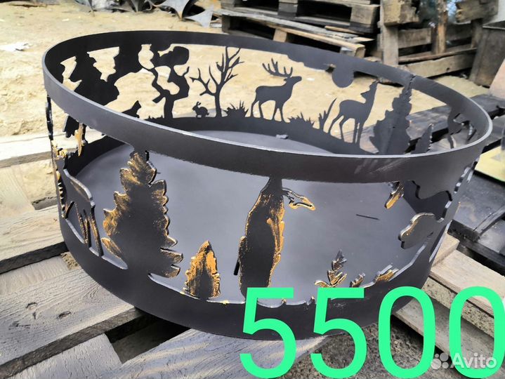 Костровая чаша+купол+сетка с боку