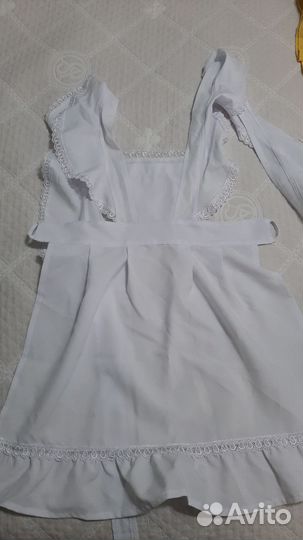 Белый школьный фартук 134