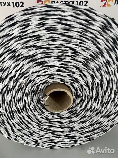 Нить-веревка для электропастуха 6х0,16 1000м