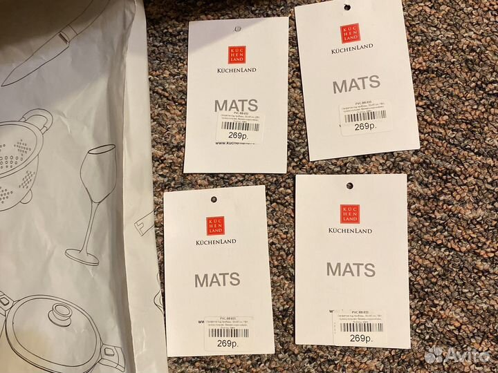 Сервировочные салфетки новые Kuchenland