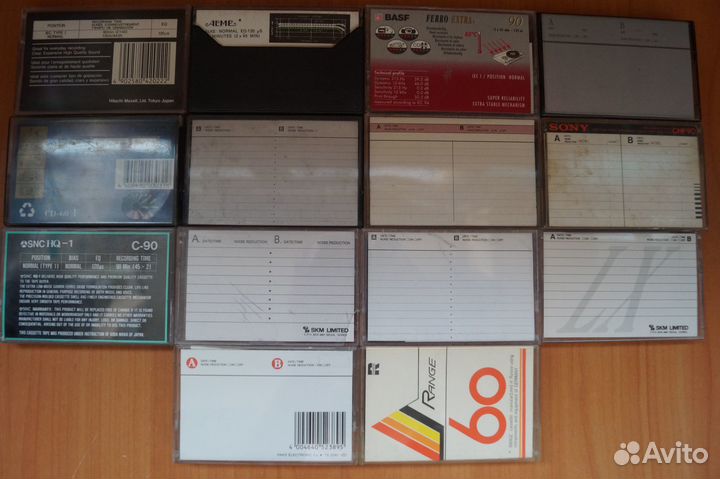 Sony+Basf+Tdk++ 30 аудиокассет compact cassette