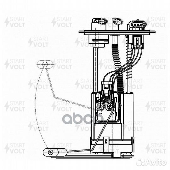 Бензонасос fiat Albea (02) 1.4i (овальная крышка)