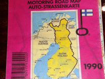 Карта Финляндии 1990 г