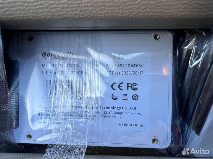 Ssd диск GoldenFir 120/240gb