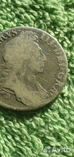 1 шиллинг Вильгельм lll, 1697 год Англия королевст