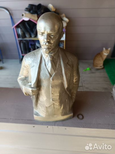 Бюст Ленина 1977 силюминий