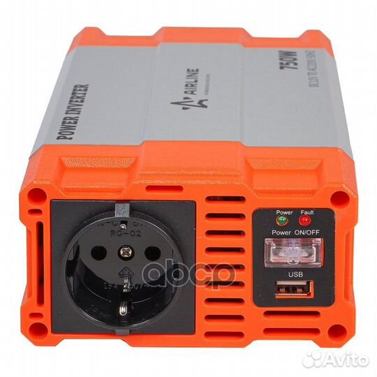 Инвертор 12В-220В, 750 Вт (API-750-04) API75004