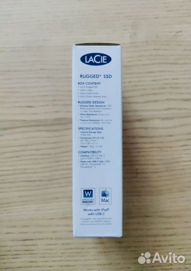 Lacie rugged SSD 1TB новый
