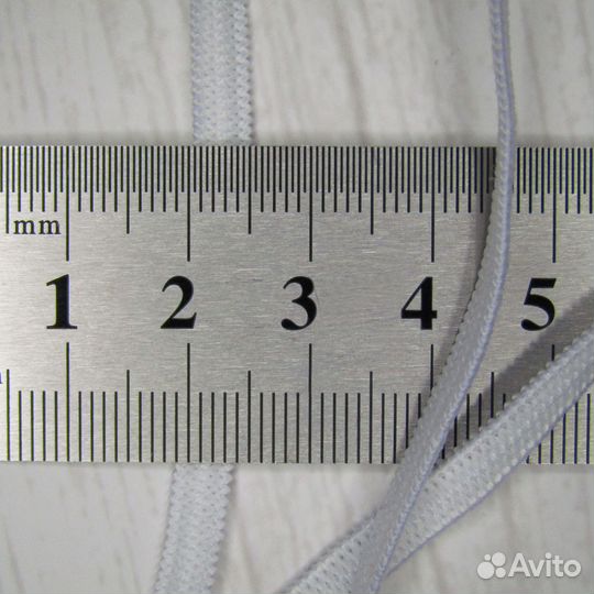 Эластичная резинка вязаная бельевая 4 мм, 10 м