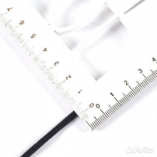 Эластичная резинка вязаная бельевая 4 мм, 10 м