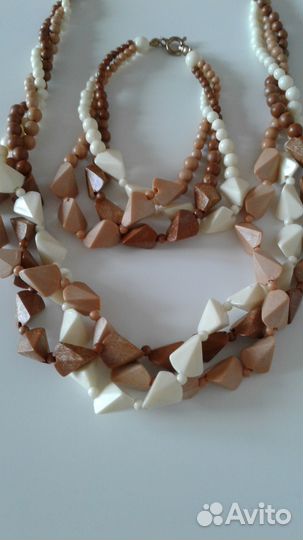 Бусы и браслет комплект