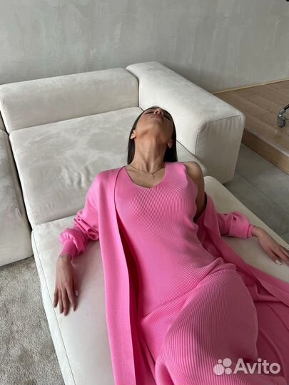 Платье и кардиган двойка