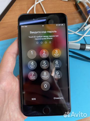 Дисплей для iPhone 7 plus в сборе черный