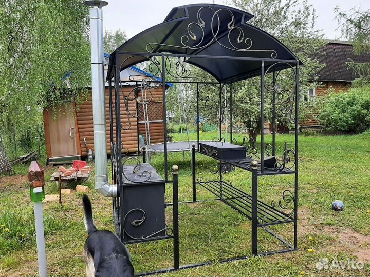 Мангал беседка с крышей купить