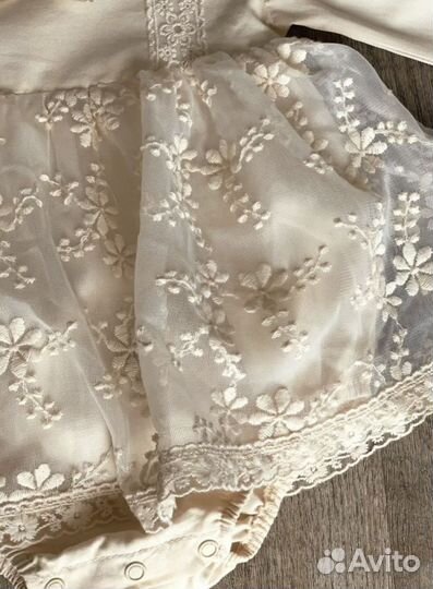 Платье боди для девочки на годик 68-74