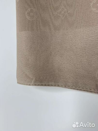 Платок louis vuitton,тонкий шелк,капучино