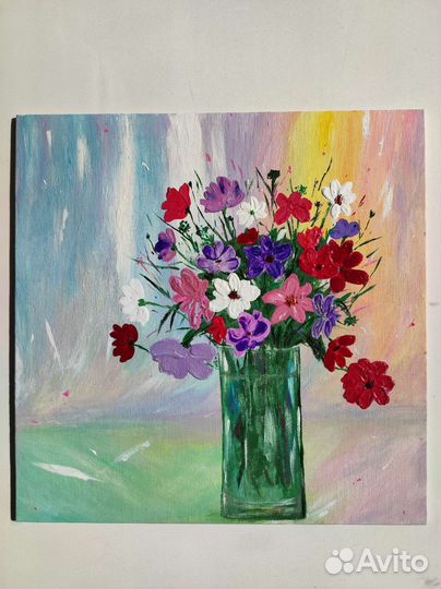 Картина акрилом на холсте