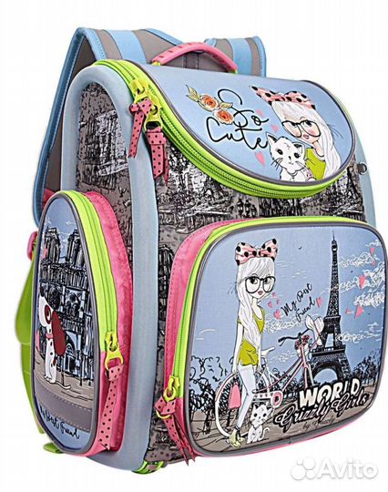 Новый рюкзак для девочки grizzly (гризли)