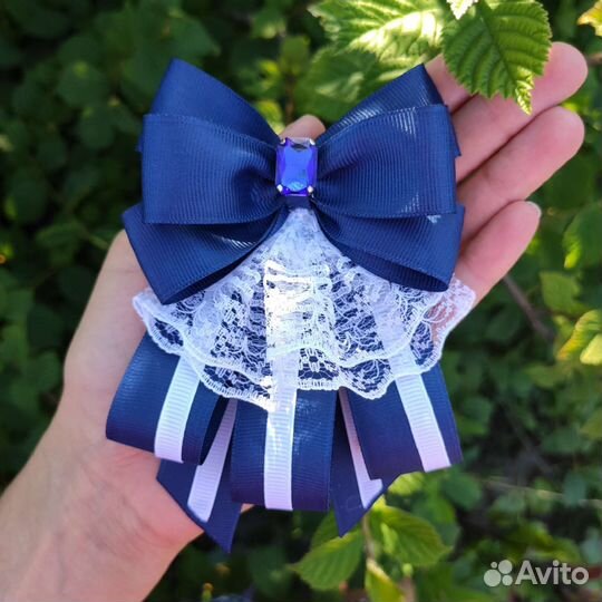 Жабо для блузки, жабо для школы, галстук-брошь