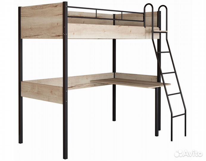 Детская кровать чердак со столом
