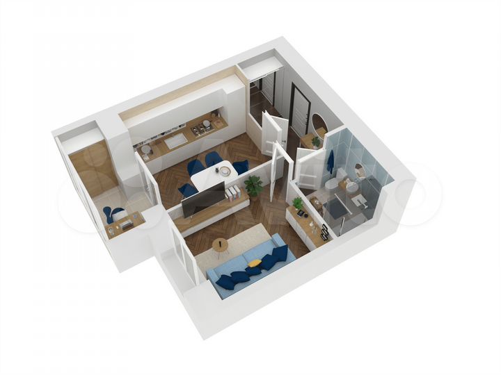 1-к. квартира, 34,1 м², 10/10 эт.