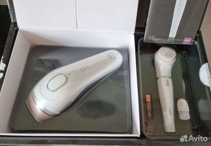 Фотоэпилятор braun silk expert 5+аппарат для лица
