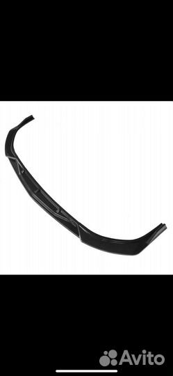 Сплитер на передний бампер на Hyundai Sonata