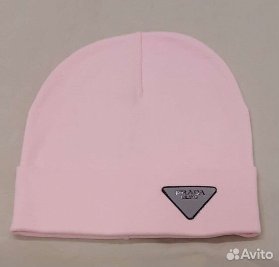 Новые шапочки Prada весна-oceнь, хлопок 48-54