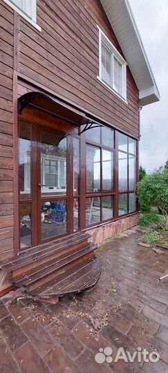 Остеклить крыльцо веранду дом баню