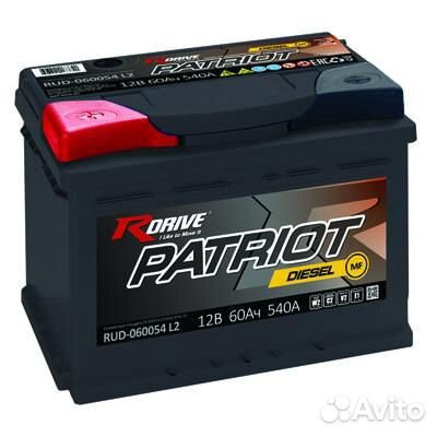 Аккумулятор RDrive 60Ач прям. пол. RUD-060054L2