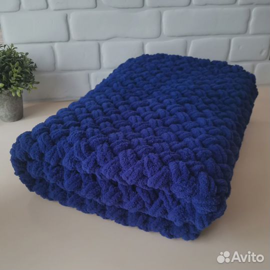 Плед вязаный