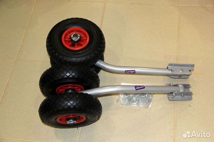 Колеса транцевые двойные для лодки