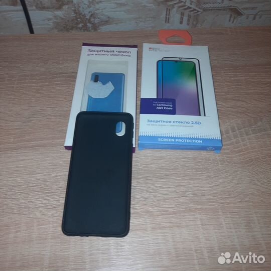 Чехол и защитное стекло для samsung А 01 core