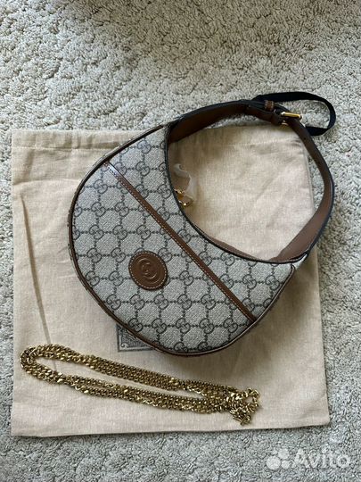 Gucci сумка Ophidia half moon оригинал